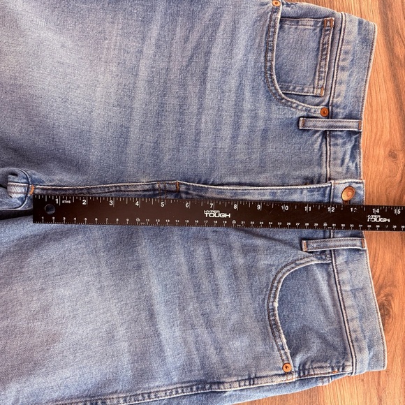 Madewell Jeans Womens Sz 29 Blue Light-Med Wash High Rise Flare Wide Leg Stretch - Picture 8 of 10